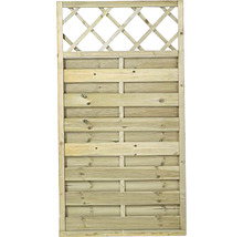 Clôture en bois avec treillis pour le jardin