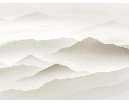 Papier peint panoramique intissé 38308-1 The Wall montagnes dans la brume 7 pces 371 x 280 cm