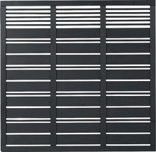 Sichtschutzzaun aus Aluminium mit horizontalen Lamellen