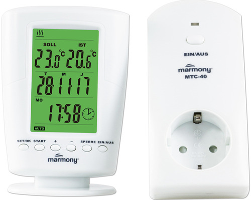 Marmony MTC-40 programmierbarer Thermostat mit Stecker