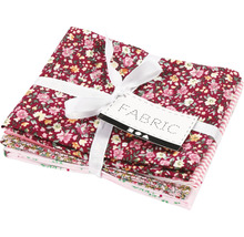 Tissu patchwork rose, 45x55 cm, 4 pièces/1 paquet