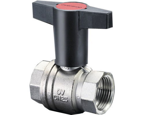 Robinet à boisseau sphérique Oventrop Optibal avec tête potence DN50 2" 1077116 Robinet à boisseau sphérique Oventrop en métal avec levier