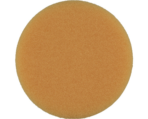 Éponge de ponçage pour polisseuse/machine monodisque Makita, Ø125 mm, non perforée, 1 pièce, orange