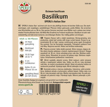 Sachet de graines de basilic de la marque Sperli