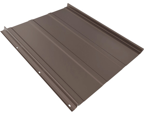 Tôle trapézoïdale joint debout PRECIT bandes à clipser brun chocolat RAL 8017 1500 x 540 x 0,5 mm
