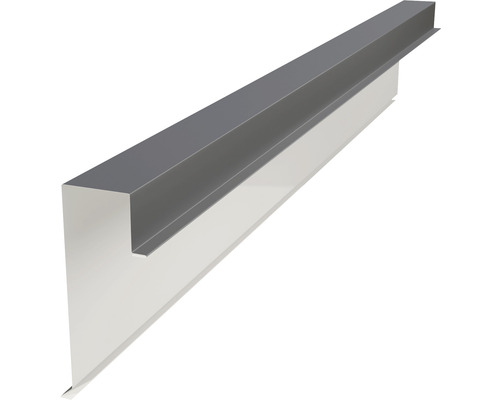 Angle d'arête PRECIT pour bandes à clipser trapèze gris anthracite RAL 7016 2000 x 150 x 70 mm