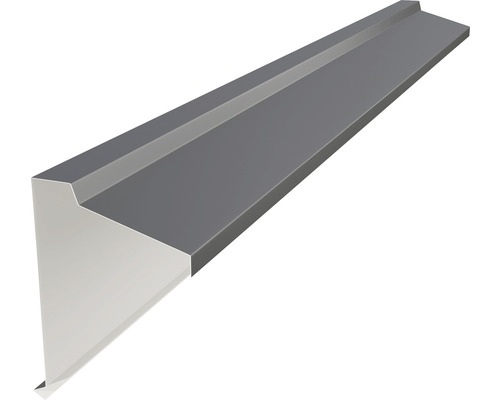 Couvercle de toit en appentis PRECIT pour bandes à clipser trapèze gris anthracite RAL 7016 2000 x 320 x 160 mm
