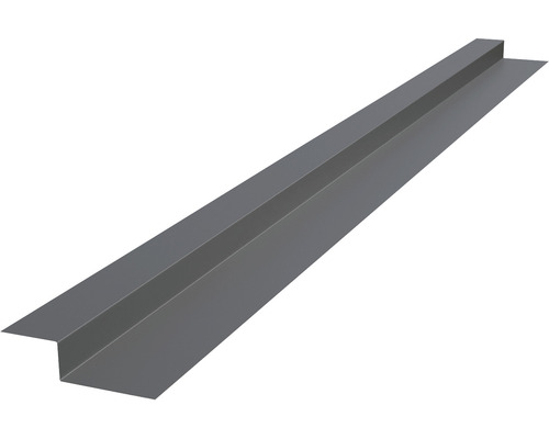 Profilé très arrondi PRECIT pour bandes à clipser trapèze gris anthracite RAL 7016 2000 x 90 x 30 mm