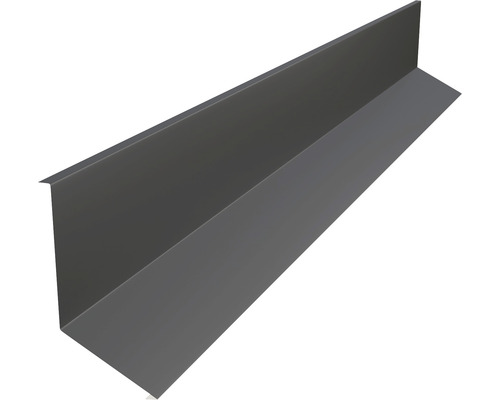 Bande de solin PRECIT pour bandes à clipser trapèze gris anthracite RAL 7016 2000 x 80 x 100 mm