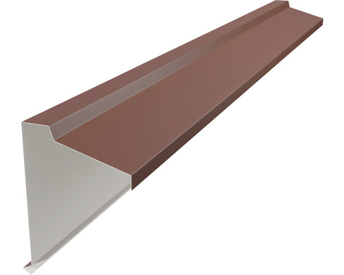 Couvercle de toit en appentis PRECIT pour bandes à clipser trapèze rouge oxyde RAL 3009 2000 x 320 x 160 mm
