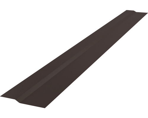 Profilé plat PRECIT pour bandes à clipser trapèze brun chocolat RAL 8017 2000 x 90 x 10 mm
