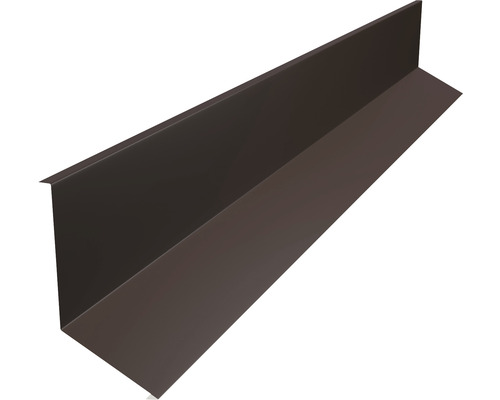 Bande de solin PRECIT pour bandes à clipser trapèze brun chocolat RAL 8017 2000 x 80 x 100 mm