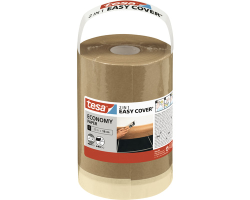 Pack de recharge tesa Easy Cover Economy S Papier marron beige 18 cm x 25 m