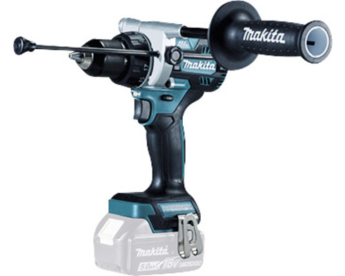 Makita Akku-Bohrmaschine mit Zusatzhandgriff und Tiefenanschlag