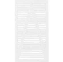 Schablone mit horizontalen Linien und Dreiecksmuster