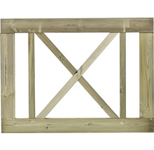 Cadre en bois avec croisillons pour le jardin