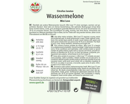 Samenpackung Wassermelone Mini Love