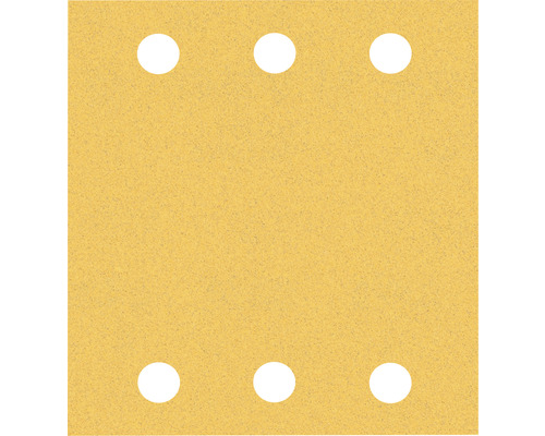 Schleifpapier mit sechs Löchern