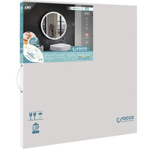 Verpackung eines runden LED Badspiegels von Focco
