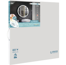 Verpackung eines runden LED-Badezimmerspiegels von Focco