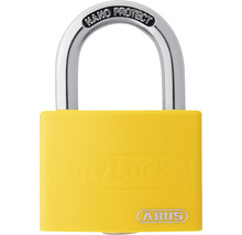 Cadenas ABUS jaune avec anse Nano Protect