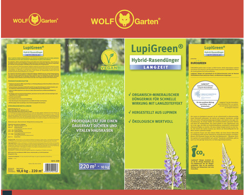Wolf Garten LupiGreen Hybrid Rasendünger Langzeit Packung