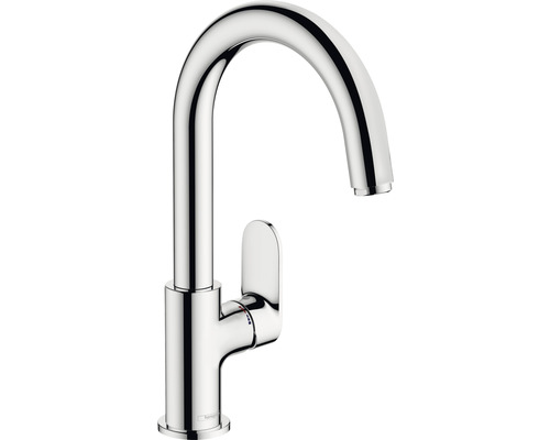 hansgrohe Waschtischarmatur mit Einhebelmischer VERNIS BLEND chrom 71554000 Küchenarmatur mit hohem Auslauf