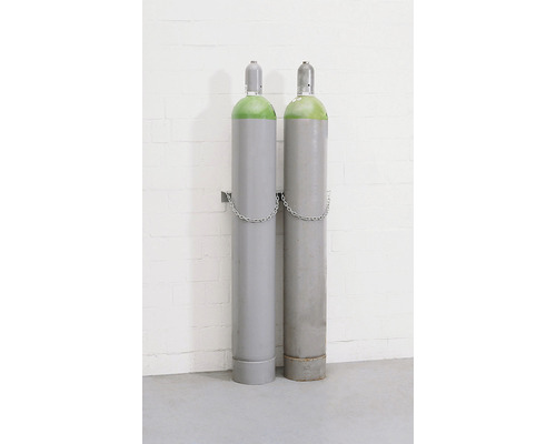 Support mural pour bouteilles de gaz WH 230-S pour 1 bouteille de gaz jusqu'à max Ø 230 mm acier zingué