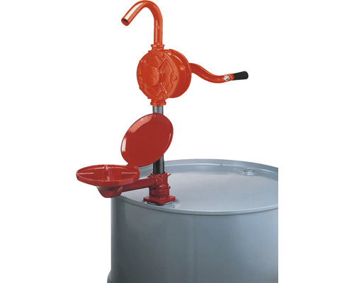 Pompe rotative à manivelle en fonte grise avec tube plongeur en acier et bras pivotant-0