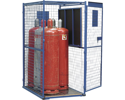 Armoire pour bouteilles de gaz GF 8.16 avec porte battante pour 12 bouteilles de gaz de 11 kg ou 6 bouteilles de gaz de 33 kg