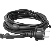 Schwarzes Heizkabel mit Eurostecker