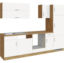 Cuisine complète sans appareils Held Möbel Sorrento 270 cm blanc mat démontée variante réversible 1006.6279