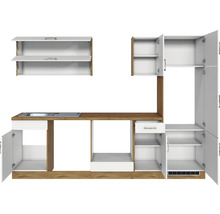 Cuisine complète sans appareils Held Möbel Sorrento 270 cm blanc mat démontée variante réversible 1006.6279
