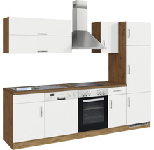 Cuisine complète avec appareils Held Möbel Sorrento 270 cm blanc mat démontée variante réversible 1007.6279
