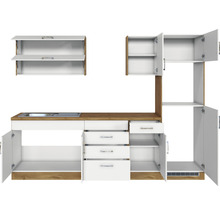 Cuisine complète sans appareils Held Möbel Sorrento 270 cm blanc mat démontée variante réversible 1008.6279
