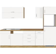 Cuisine complète sans appareils Held Möbel Sorrento 270 cm blanc mat démontée variante réversible 1010.6279