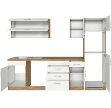 Cuisine complète sans appareils Held Möbel Sorrento 270 cm blanc mat démontée variante réversible 1010.6279