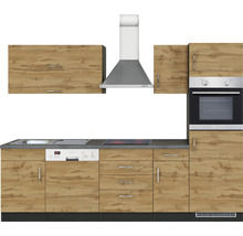 Cuisine complète avec appareils Held Möbel Sorrento 270 cm chêne mat démontée variante réversible 1011.6282