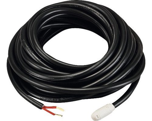Câble chauffant noir avec connecteur
