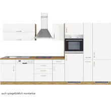 Cuisine complète avec appareils Held Möbel Sorrento 360 cm blanc mat démontée variante réversible 1013.6279