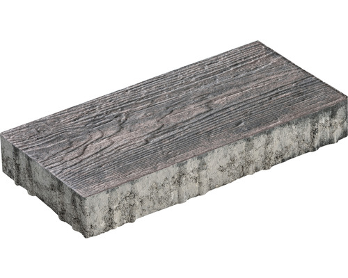 Dalle de terrasse en béton iStone Lignum Structure terra 60 cm x 30 cm x 4 cm Pavé aspect bois
