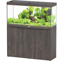 Aquarium aménagé avec meuble