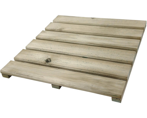 Quadratische Terrassenfliese aus Holz
