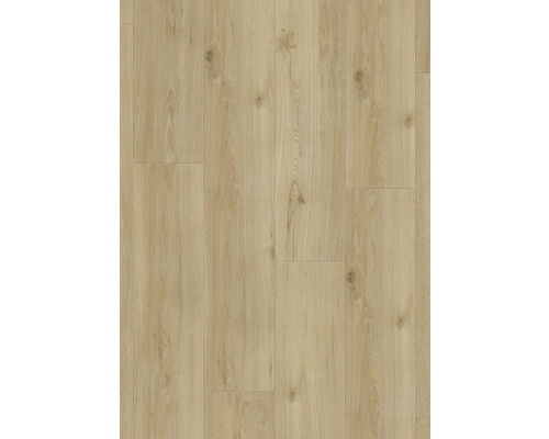 Nahaufnahme von hellem Vinylboden in Holzoptik