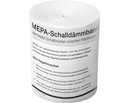 Bande d'isolation acoustique MEPA en mousse PE 3,3 m 180030 Bande d'isolation acoustique MEPA en mousse PE 3,3 m 180030