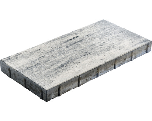 Dalle de terrasse en béton Crescendo Ambiente mélange blanc-anthracite 60 cm x 30 cm x 5 cm Pavé