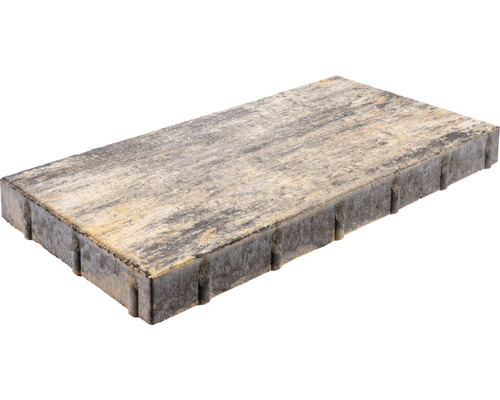Dalle de terrasse en béton Crescendo Ambiente calcaire coquillier 60 cm x 30 cm x 5 cm Pavé rectangulaire pour l'extérieur