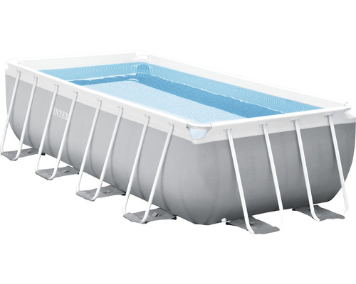 Ensemble piscine hors sol INTEX piscine tubulaire Prism Quadra épurateur à cartouche bâche de recouvrement pour piscine intissé de protection du sol échelle y compris plateforme