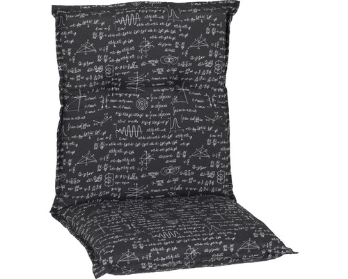 Galette d'assise pour siège à dossier bas beo BE209 46 x 98 cm coton polyester anthracite