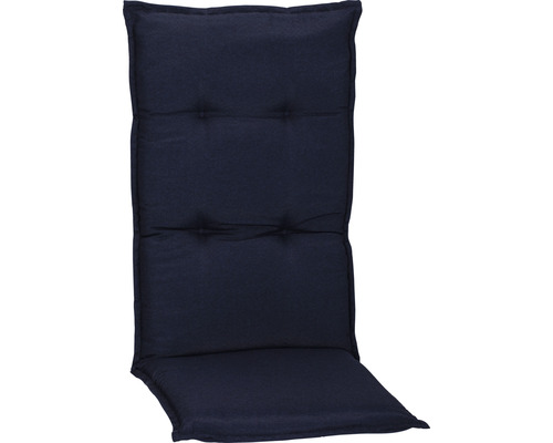 Galette d'assise pour siège à dossier haut beo AUB21 46 x 118 cm coton bleu